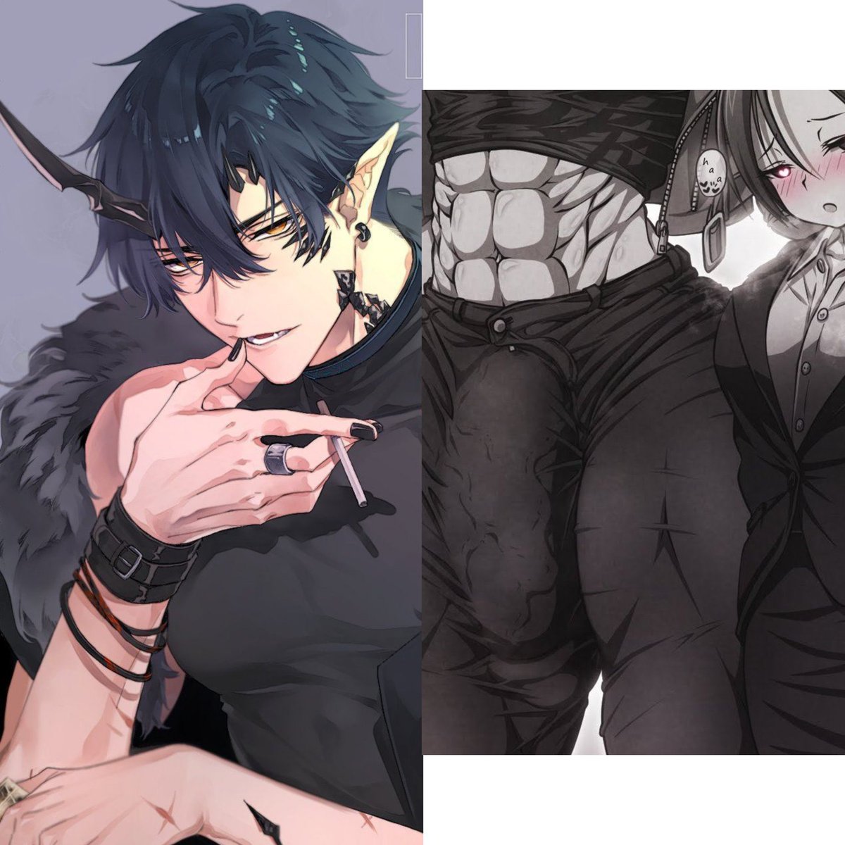 Congratulations!~ you’ve found the demon lord’s palace~ it looks abandoned at first. But as soon as you enter a thick scent full of aphrodisiacs and lust hits you in the face. And not soon after you’re met by a demon~ the demon lord himself. Ready to greet you and breed you~