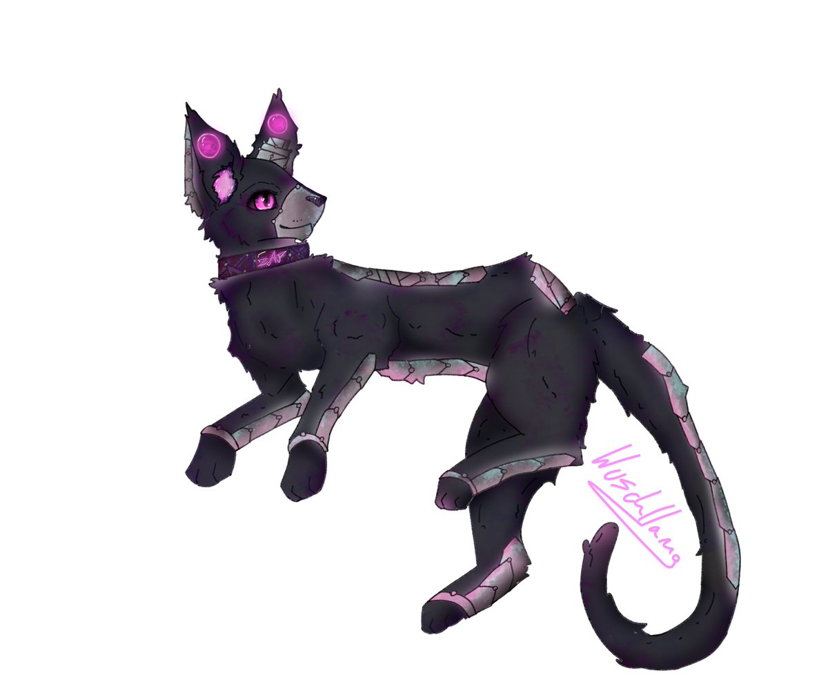 Wuschllama's tweet image. Cybercat artwork für @Sendacia1  🦙🩷🩵
.
.
#artwork #art #cyberbase  #cyberverse  #Artist #Twitchlive #twitch #Live #Llama #Alpaca #Artist #Signed