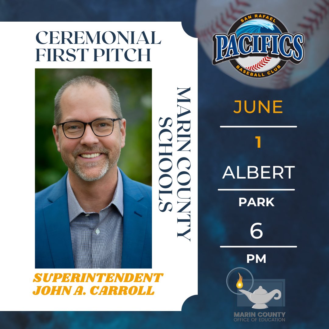 SRPacifics's tweet image. Tonight we have the pleasure of Mr. John A. Carroll throwing out the ceremonial first pitch to get this night started! #SanRafaelPacifics #PacAttack #MarinCounty 🌊⚾️