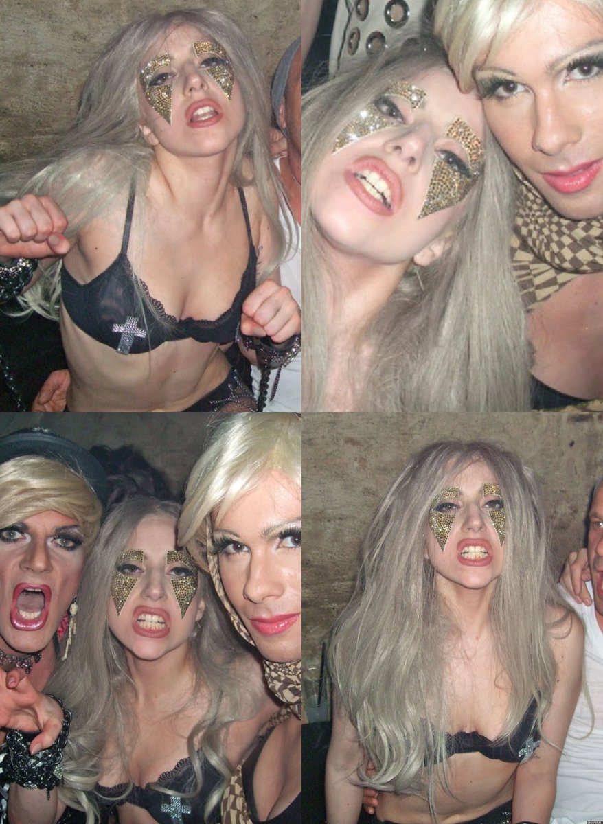 lady gaga partying at lab.oratory, berghain complex, in berlin. later that night scheiße was wrote (2010).