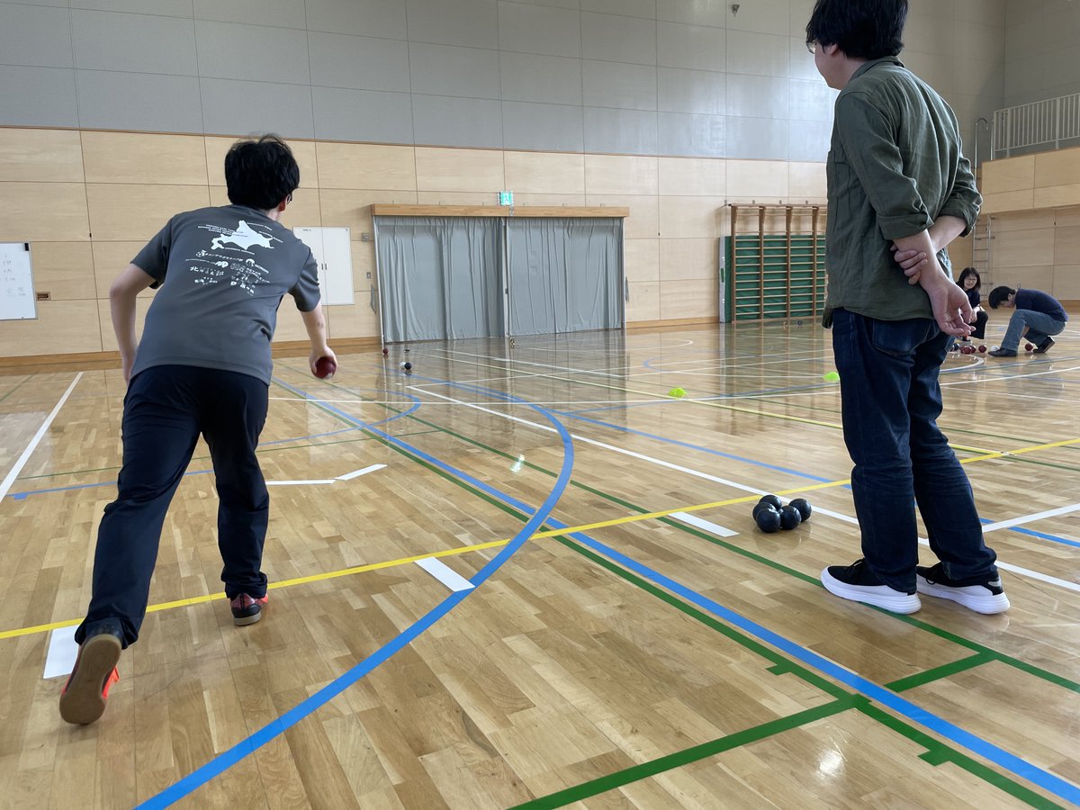 Hinotama_S's tweet image. 【ボッチャ個人リーグ戦 #BFBL 第1節】

6/1(土) 記念すべき第1節を開催しました！
9名で総当たり戦を行いました！
ボッチャ2回目の方から、最近マイボールを購入して熱量がどんどん上がってる我々まで、様々な参加者がいましたが、みんなでワイワイ楽しく試合をしました！