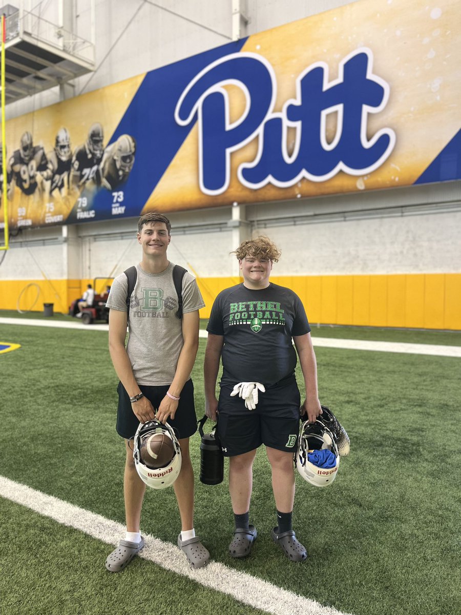 KaedenShock's tweet photo. First camp @Pitt_FB under my belt!! 💪🏼 Many more to come! 🏈 #Classof2026 #RG #Center https://t.co/331Z73CP42
