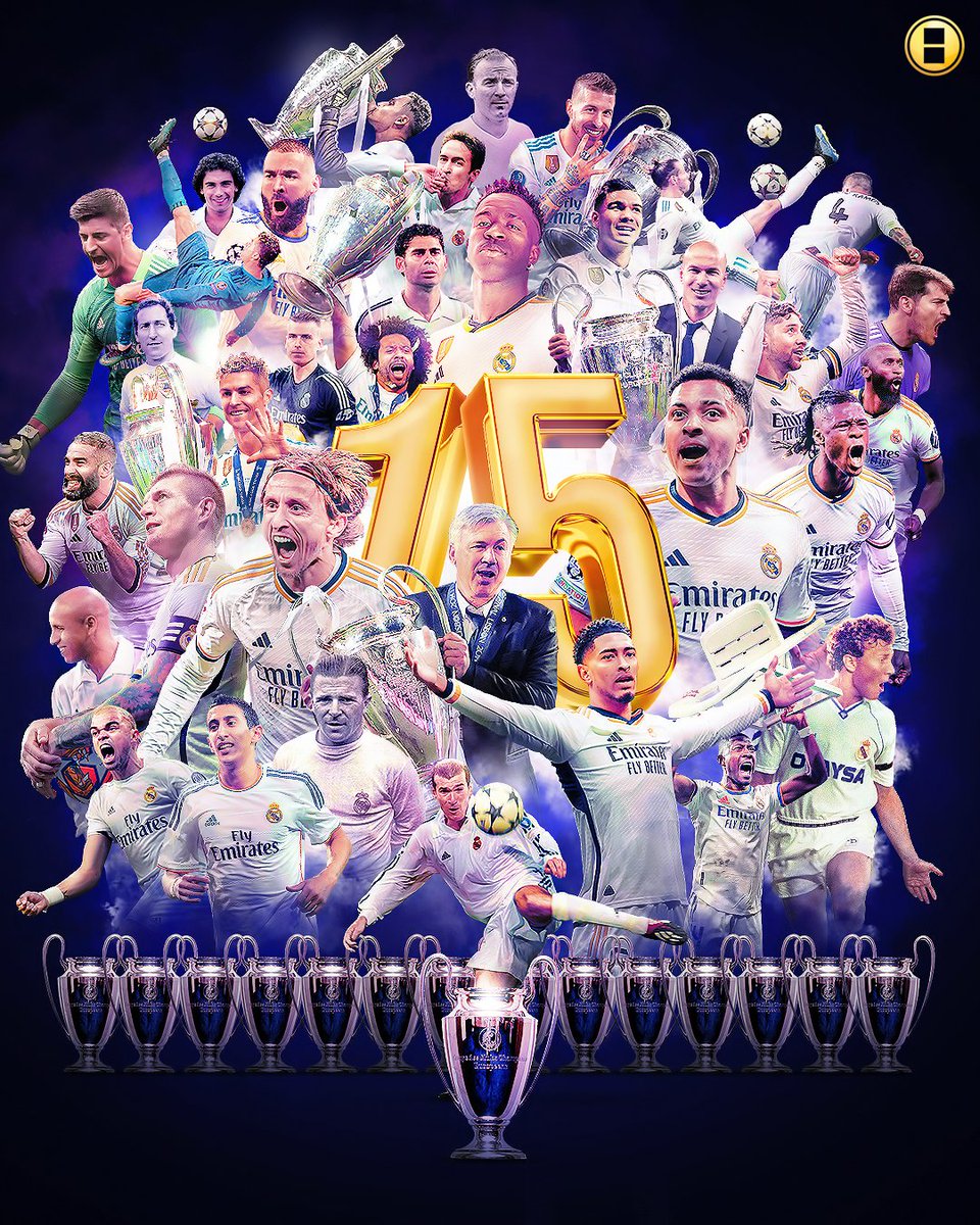 kooora's tweet photo. الخامسة عشر تخضع تحت سيطرة الملكي 🏆🏆🏆🏆🏆🏆🏆🏆🏆🏆🏆🏆🏆🏆🏆

ريال مدريد التاريخي قاهر الجميع يُتوج رسميًا بدوري أبطال ريال مدريد للمرة الـ15 في تاريخه 😱⚪️👑 https://t.co/ICTIvJLttj