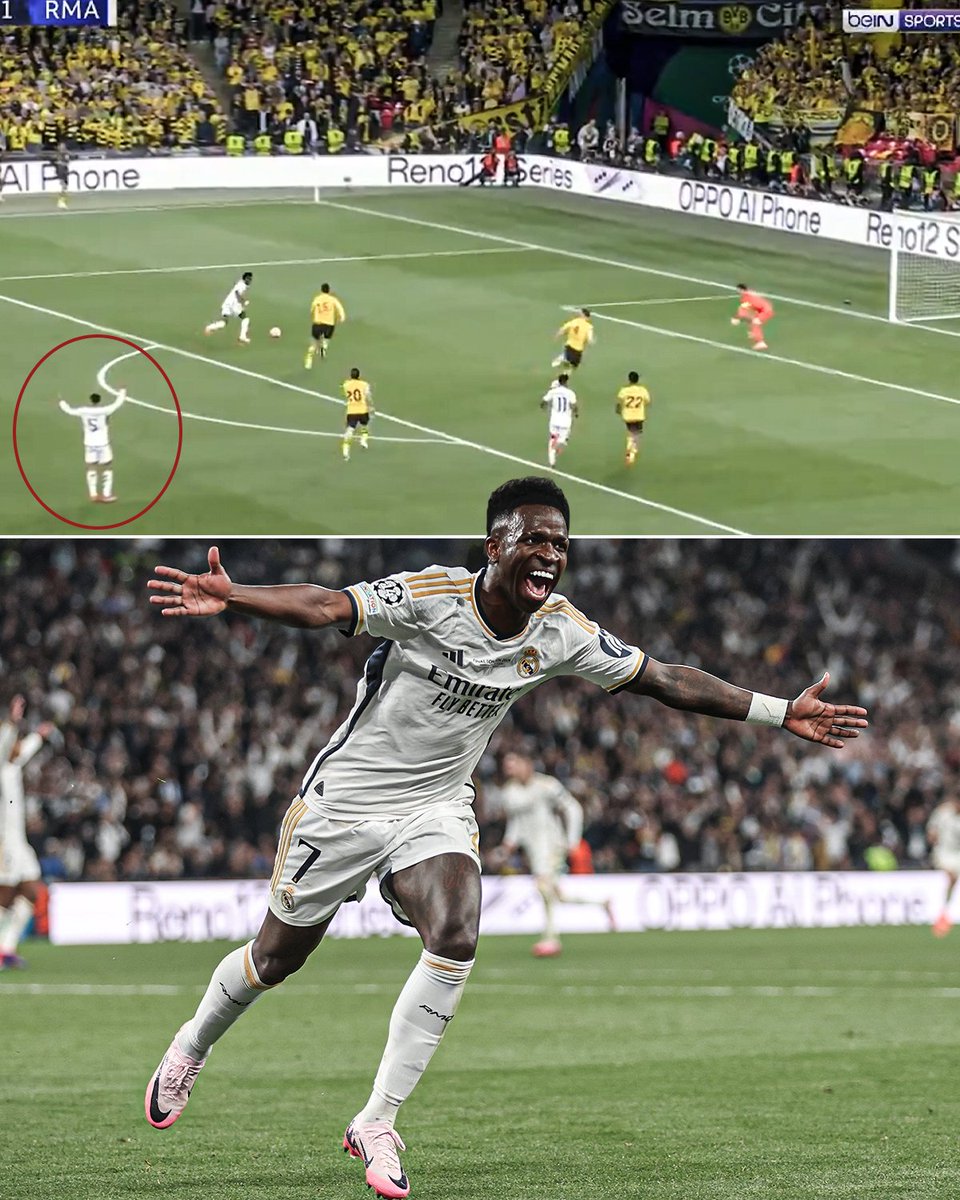 Jude Bellingham celebrated Real Madrid's second goal before Vinicius had even scored... He knew 🤍👏