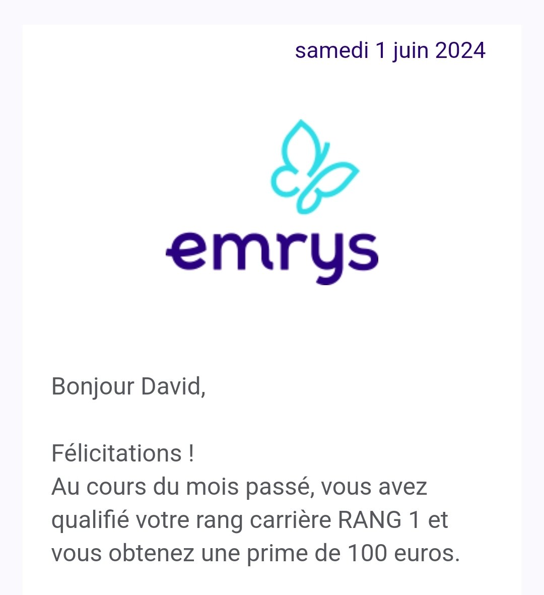 CoopKdo's tweet photo. Petit mail qui fait plaisir !! Prime de 100€ non imposable qui tombe ce matin ! Lancez-vous c'est GRATUIT ! >https://t.co/IPnf7lzDN0
Un grand merci à ma coopérative #emrys qui change la vie ! https://t.co/eqoB9LaQ4H