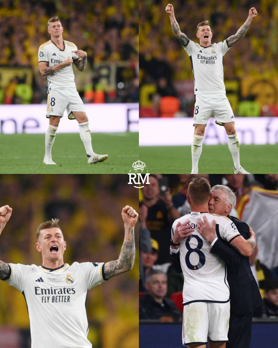 ¡GRACIAS POR TODO LEYENDA!

SIEMPRE SERÁS DE LOS NUESTROS <a href="/ToniKroos/">Toni Kroos</a> ♥️