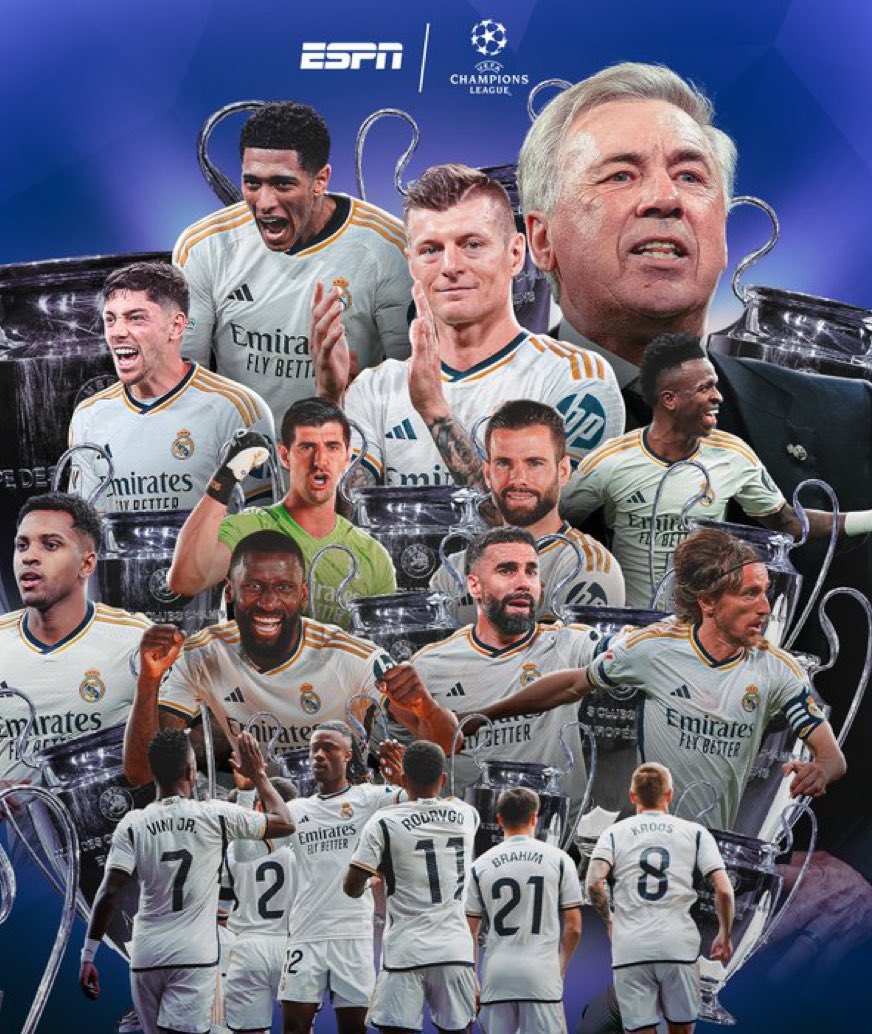 REAL MADRID IS THE CHAMPION OF EUROPE 

CHAMPIONS OF EUROPE FOR THE 15th time

HALA MADRID