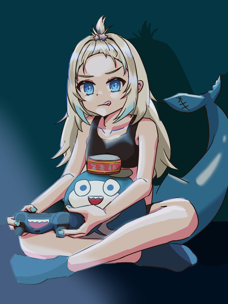 MOCE243268's tweet photo. A shark  in serious mode #gawrt https://t.co/OQgn5XddQ4