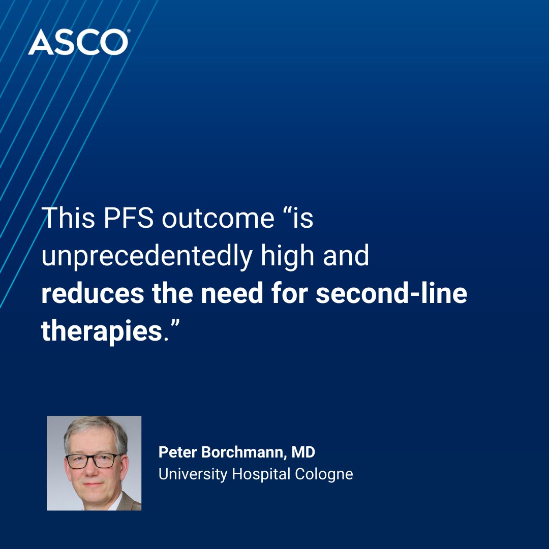 ASCO's tweet photo. New from #ASCO24: The novel BrECADD regimen is better tolerated &amp; more effective than escalated BEACOPP in adults w/ advanced cHL. Improved tolerability allows outpatient treatment, and most pts recover from TRAEs within 1 yr: https://t.co/V48CEUIl2i #ASCODailyNews #lymsm https://t.co/MFmuQ6QAnQ