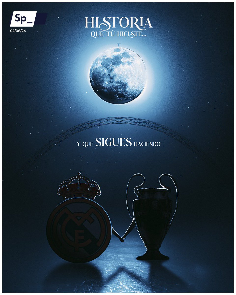 ‘𝐇𝐢𝐬𝐭𝐨𝐫𝐢𝐚 𝐪𝐮𝐞 𝐭𝐮́ 𝐡𝐢𝐜𝐢𝐬𝐭𝐞…
𝐲 𝐪𝐮𝐞 𝐬𝐢𝐠𝐮𝐞𝐬 𝐡𝐚𝐜𝐢𝐞𝐧𝐝𝐨’

#PortadaSp_ 🗞️

Muchos suspiran por pasar una noche con ella. El Madrid ya ha vivido quince anocheceres a su lado. Suena hasta rutinario, pero el dato es una barbaridad: 15 Champions. No