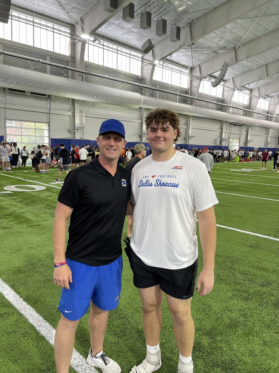 Had a great time at the SMU Dallas Showcase today! Thanks <a href="/rhettlashlee/">Rhett Lashlee</a> and <a href="/GarinJustice/">Garin Justice</a>!

<a href="/donnieyantis/">Donnie Yantis</a> <a href="/RecruitPCA/">RecruitPrestonwoodAthletics</a> <a href="/PCALionsFB/">PCAFootball</a>