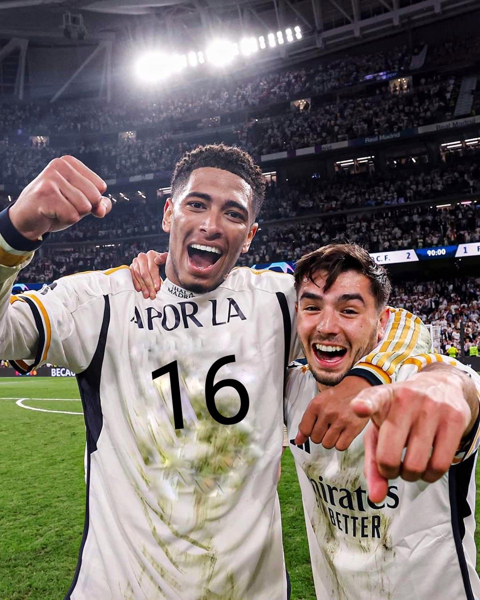 Enhorabuena madridistas.
Comienza el camino 
A POR LA 16
HALA MADRID Y NADA MÁS