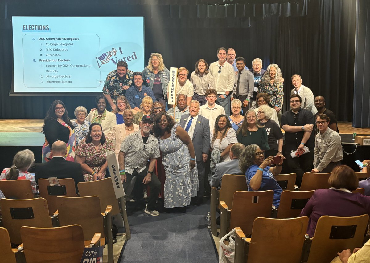 Strong showing from Mecklenburg at the State Party Convention!