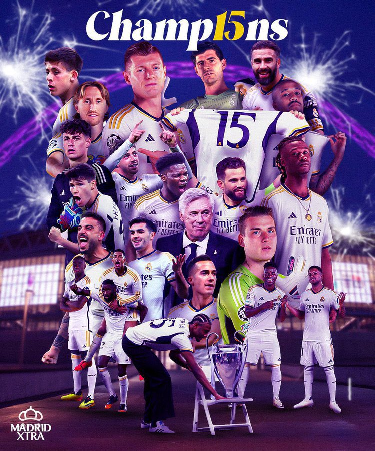 6 ابطال في 10 سنوات 
15 دوري ابطال 

الاكثر تحقيق للبطولة بالمسمى القديم والجديد وبفارق كبير 

احتكار للماضي والحاضر .. عظمة على عظمة يامدريد 👑