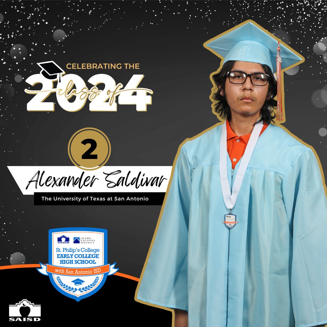 SAISD's tweet photo. 🎓 The graduating class of @SAISDStPhilips crosses the stage tomorrow at 1 p.m. at Alamo Convocation Center.
🎓 La clase de graduados de St. Philip's Early College High School cruza el escenario mañana a la 1 p.m. en el Alamo Convocation Center.
#SAISDFamilia #SAISDGraduation https://t.co/ZNWOfoXHAQ