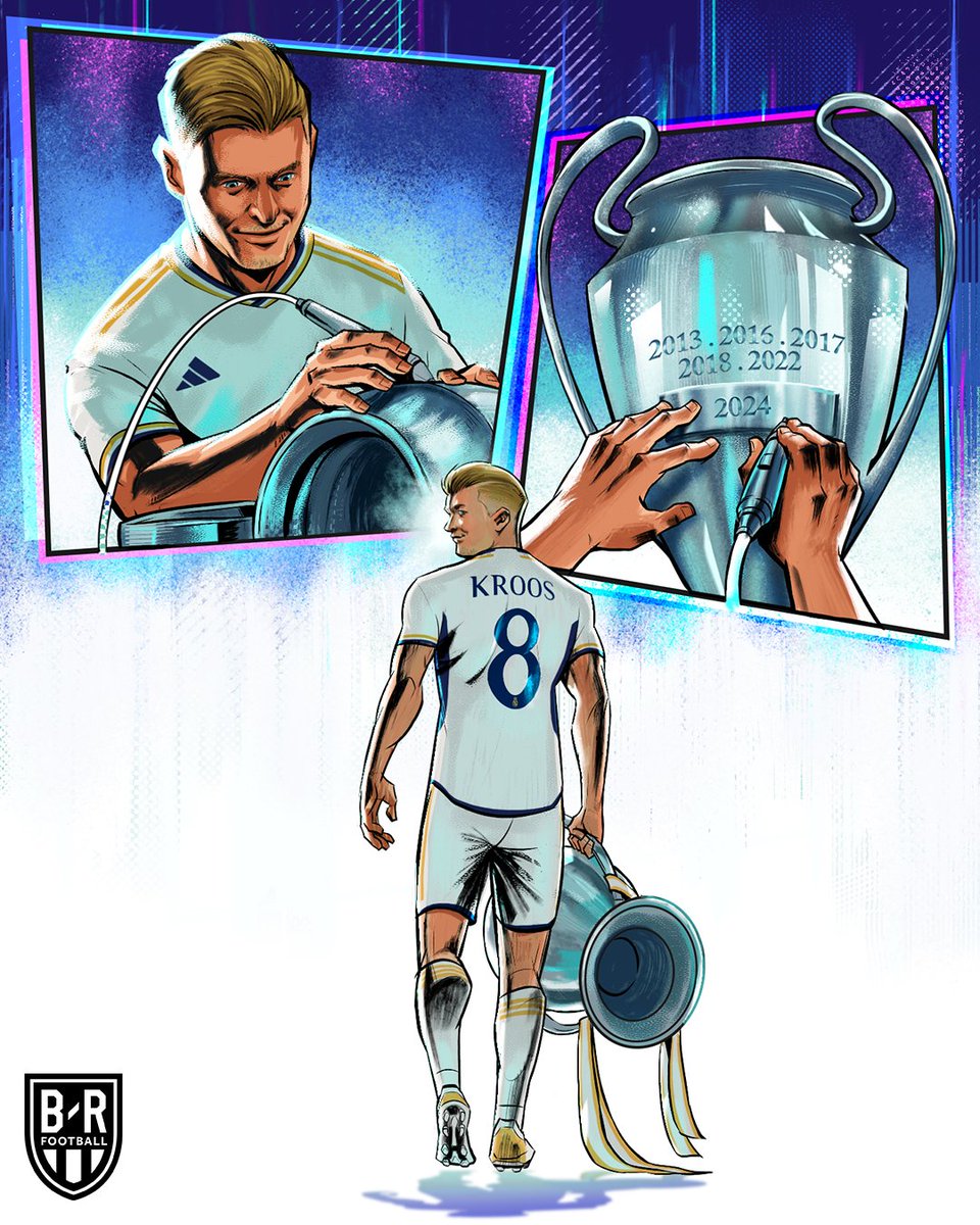 Toni Kroos bows out of club football with his sixth Champions League title 🏆🏆🏆🏆🏆🏆