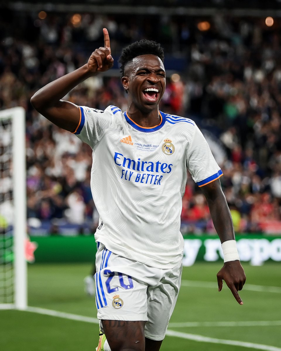 2022 UCL final: ⚽
2024 UCL final: ⚽

Vinicius Jr. loves the big stage 💥