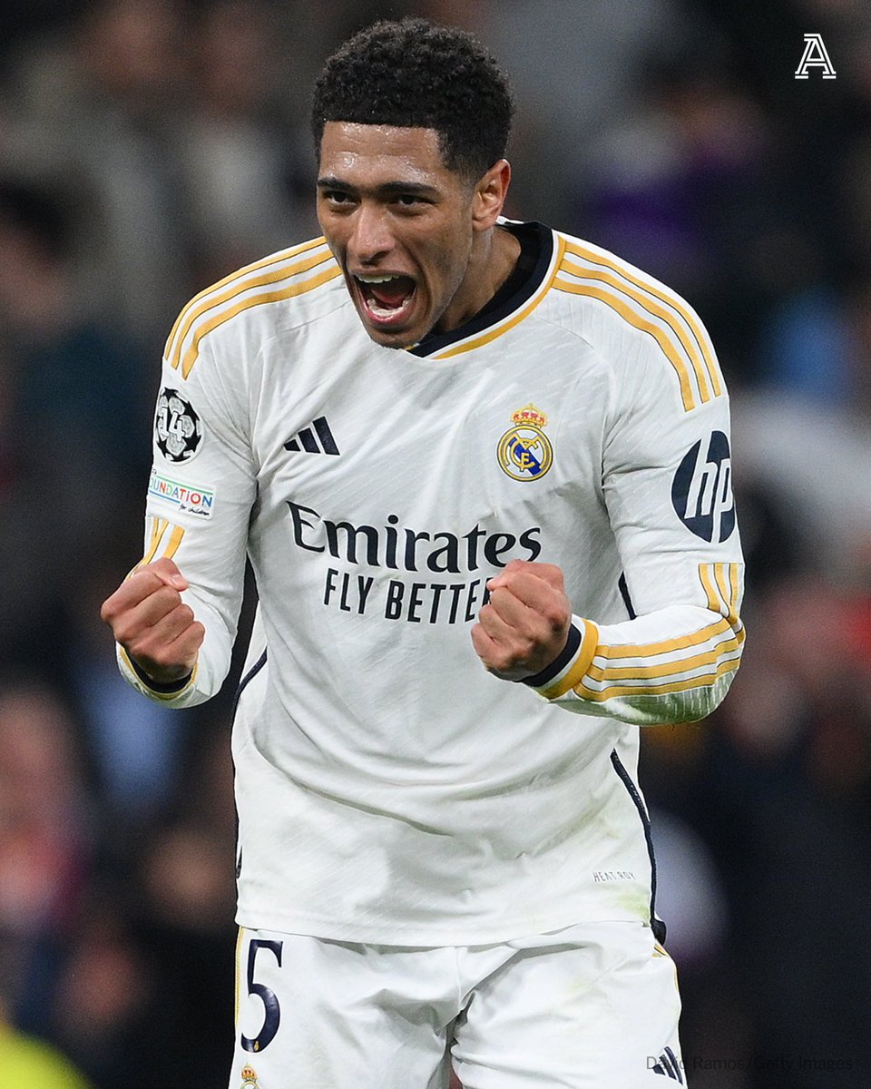 TheAthleticFC's tweet photo. Jude Bellingham, 2023-24

⚽️ 23 goals 
🅰️  12 assists
🏆 Champions League
🏆 La Liga
🥇 La Liga POTY
🏆 Supercopa de España

#UCLfinal | #UCL | #RMCF https://t.co/k5RtdysxU8