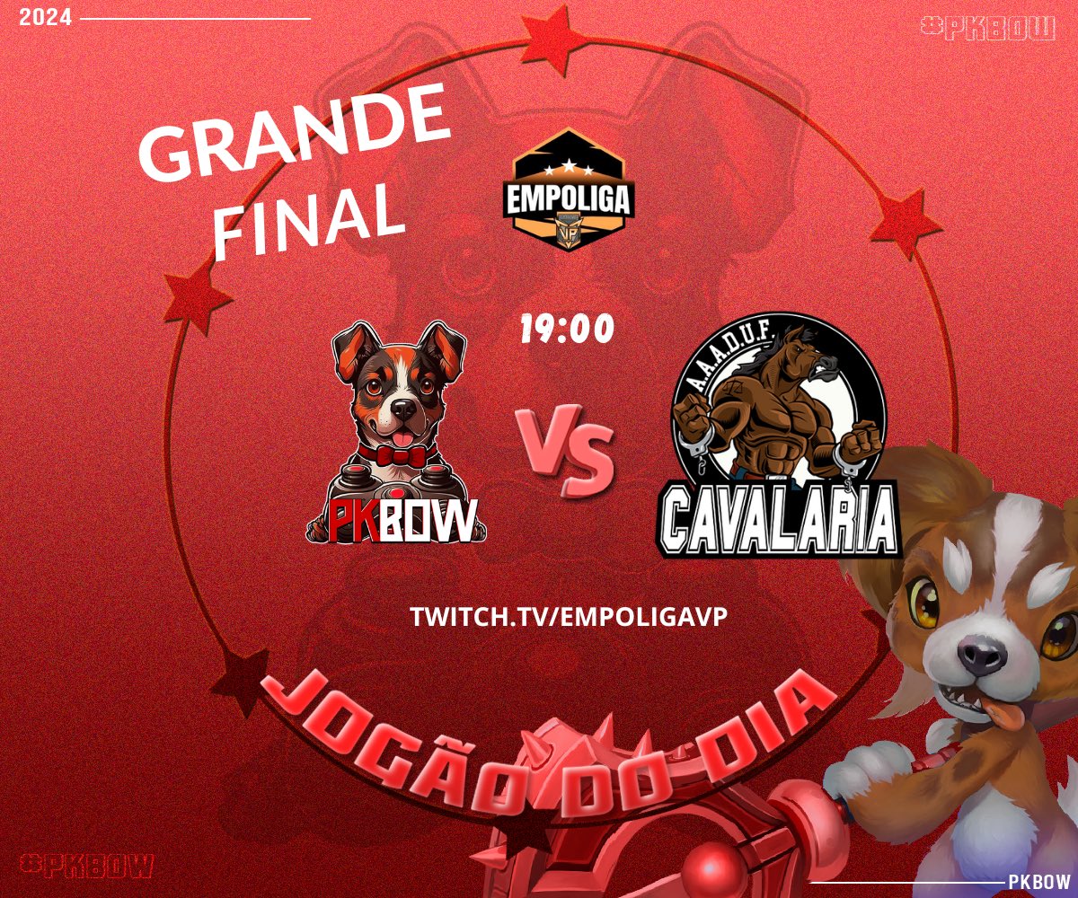 pkbowesports's tweet photo. SAI DE BAIXO QUE O CACHORRO ESTÁ FURIOSOOOO! 🔥
GRANDE FINAL da @EmpoligaVP Trad B hoje!!
Ansiosos? Porque nós estamos e muito 💪🏻
🆚 @aaadufcavalaria
⏰ 19:00
🎥 https://t.co/CUo1557vLd
Late Late 🤪
#GOPKB https://t.co/VRwOxEY5qe