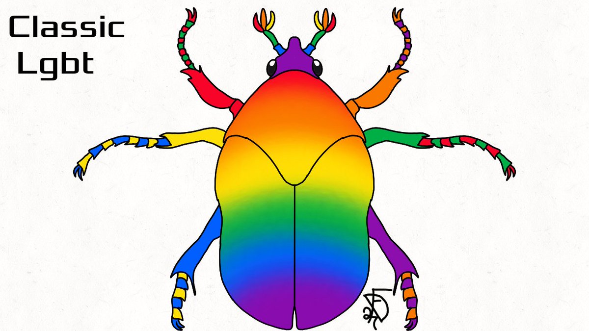 FDog27's tweet photo. Happy Pride Month!!
#PrideMonth2024 #prideflag #pride #happypride #beetles #junebugs https://t.co/cUi0mHPkcl