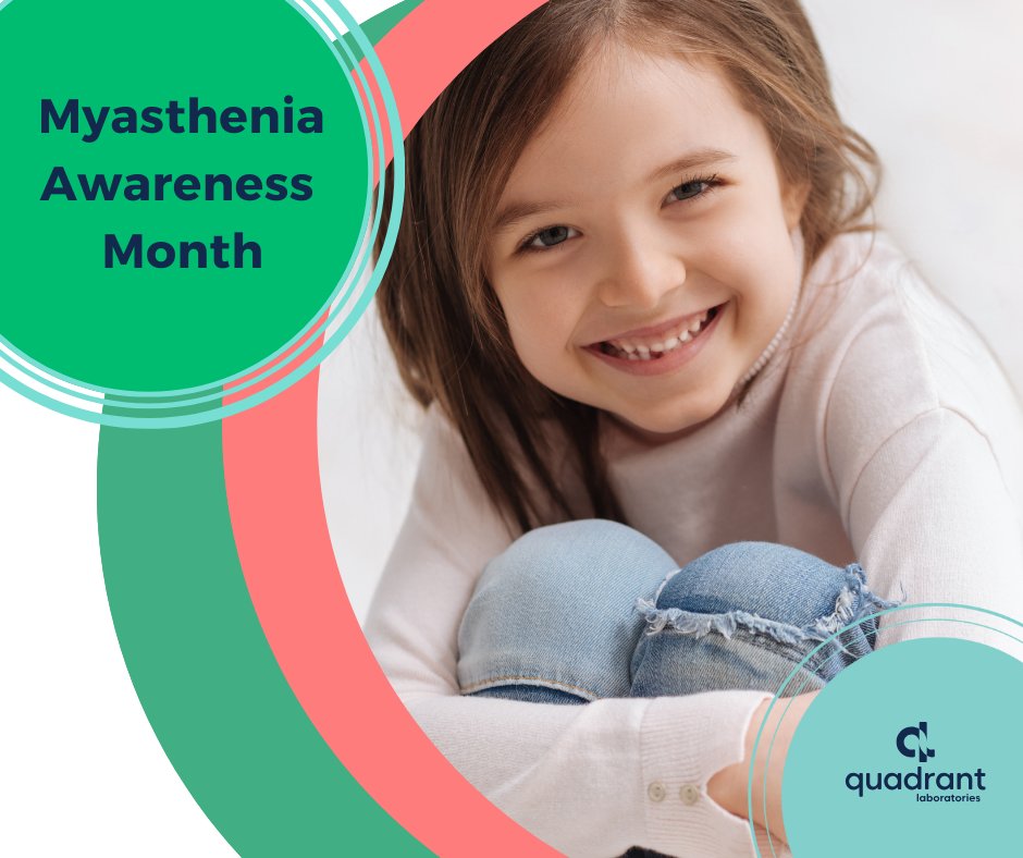 quadrantlabs's tweet photo. June is #MyastheniaAwarenessMonth. Join us in raising awareness about this group of conditions that result in muscle weakness and fatigue. From autoimmune disorders to inherited genetic variations like CMS - there's so much to understand. #Myasthenia  #Autoimmune #Genetics https://t.co/zkHm8JIfOh