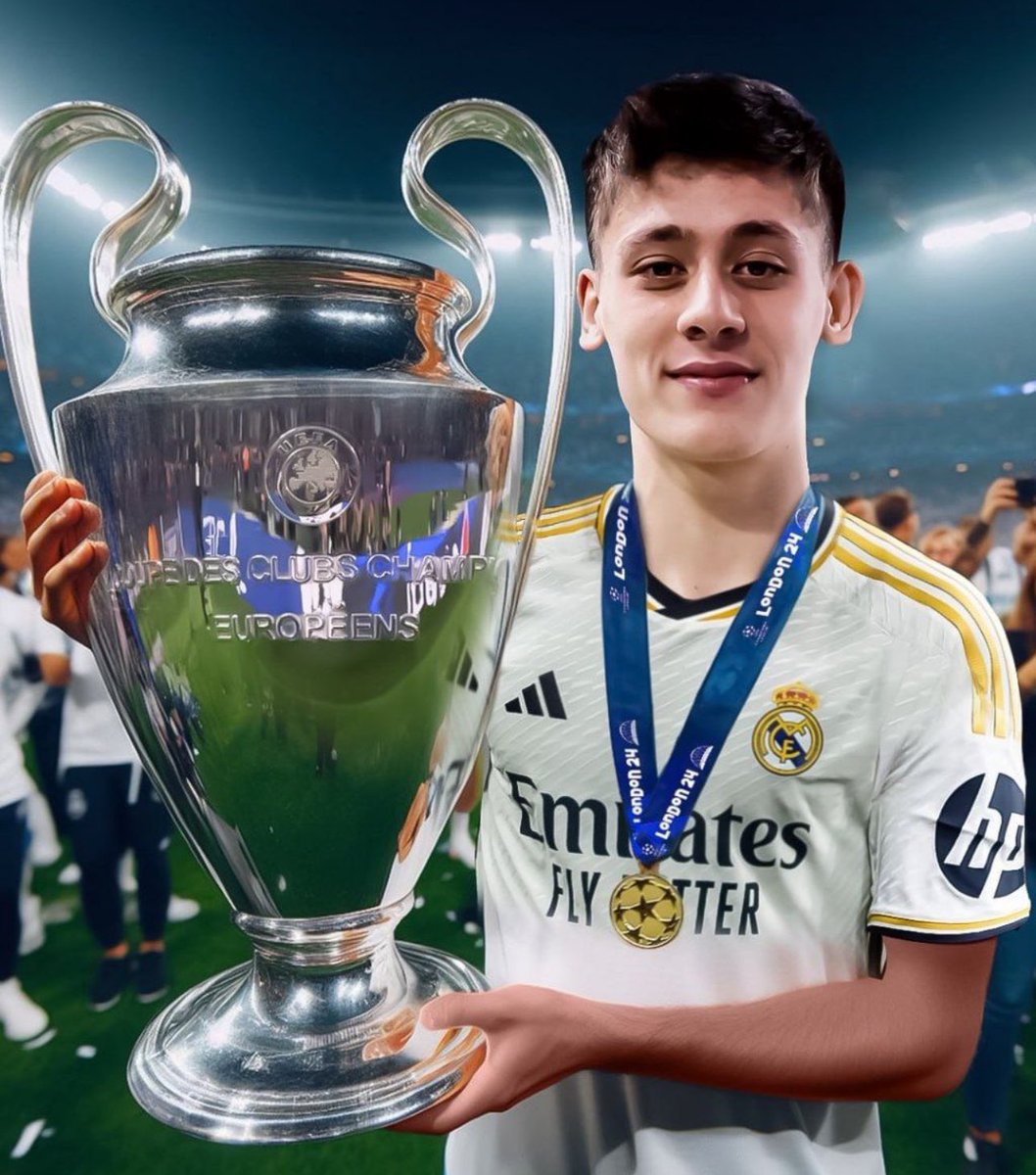 Arda Güler, Şampiyonlar Ligi Kupası'nı kazanan ilk Türk futbolcu oldu. 🇹🇷👏 🏆