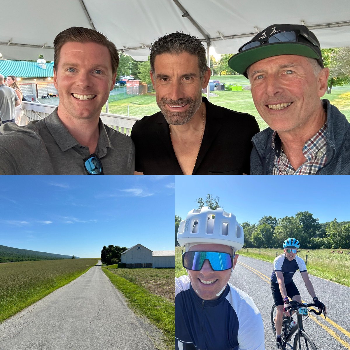 Celebrating Dads 70th riding bikes in PA. Beautiful day to explore the roads of Lehigh Valley. Bonus was meeting <a href="/ghincapie/">ghincapie</a>! 

#HincapieGranFondo