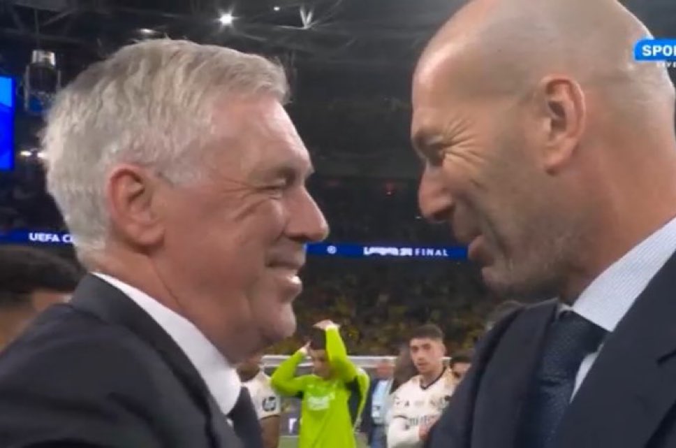 Los dos mejores entrenadores d ela historia del Real Madrid 🥺