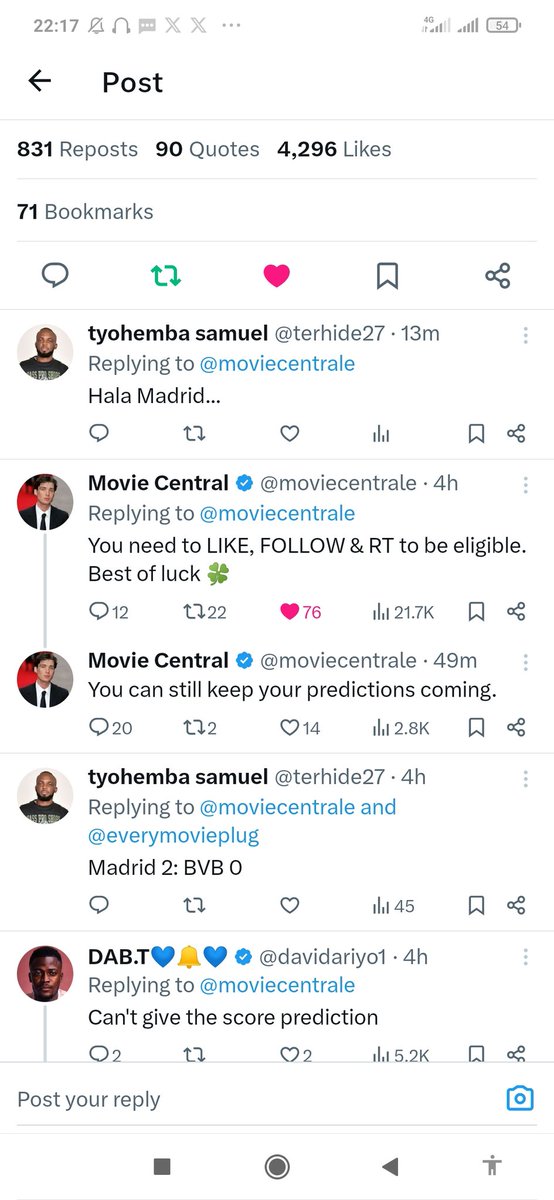 terhide27's tweet photo. @moviecentrale My prediction was correct... https://t.co/o8enjezv6o