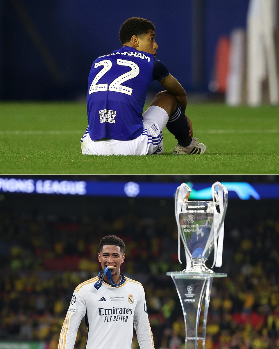 footballontnt's tweet image. Four years ago Birmingham City were ridiculed for retiring 16-year-old Jude Bellingham’s number 22 shirt.

He’s just won the UEFA Champions League 🏆