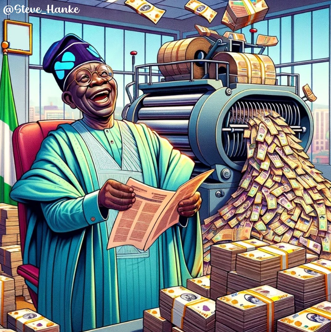 #NGAWatch🇳🇬: 
Today, I measure Nigeria's inflation at a CRIPPLING 98%/yr. 

While inflation roars, Pres. Tinubu <a href="/officialABAT/">Bola Ahmed Tinubu</a> and his political cronies busy themselves by adopting a new national anthem for Nigeria.