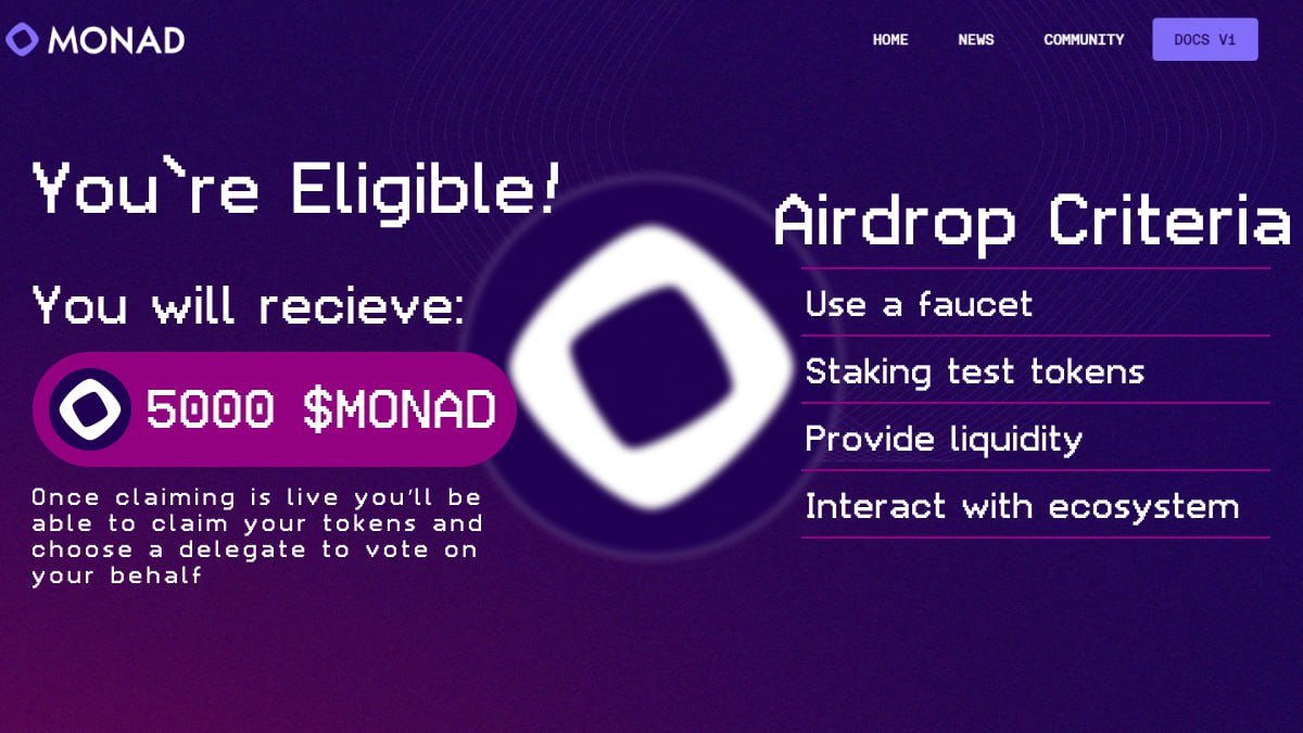$MONAD airdrop worth $224,000,000!

Missing this gem means missing the BIGGEST AIRDROP of 2024.

Don’t waste time! Only 3 days left to become an early adopter🧵👇