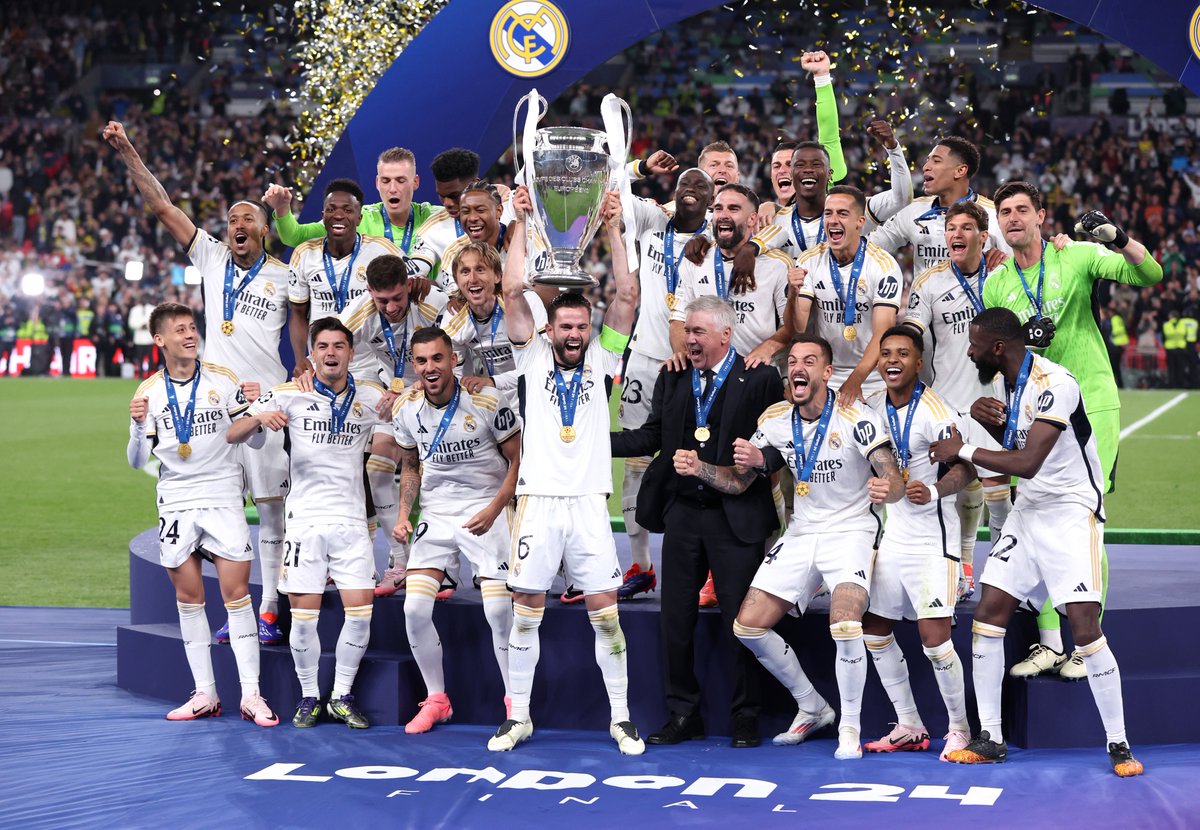 ¡CON USTEDES, EL CAMPEÓN DE LA CHAMPIONS LEAGUE 23/24! 🏆🇪🇸

📷 Alex Livesey - Danehouse/Getty Images