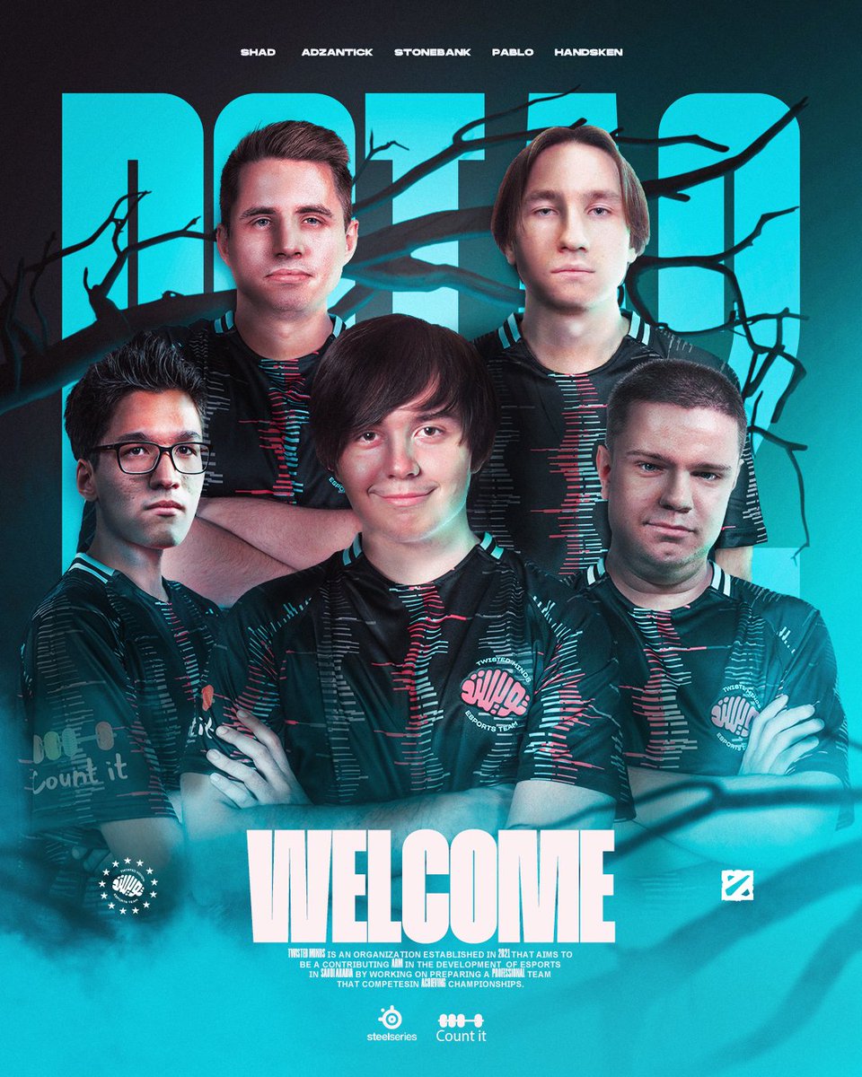 TWISTED MINDS IN #DOTA 2! 

Welcome, @RestFarmers, let's make it to #EWC! 

#TwistTheGame