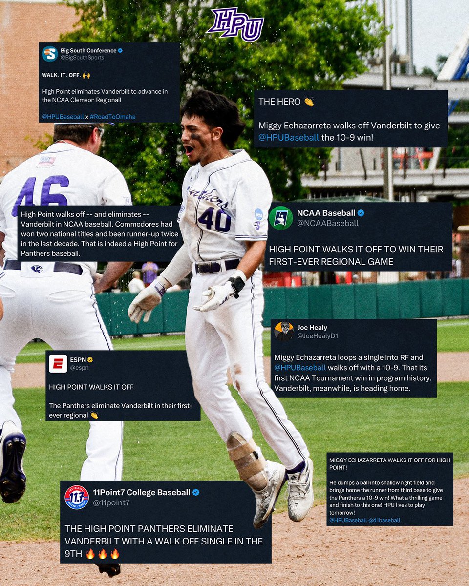 HPUBaseball's tweet photo. The High Point Hero

#GoHPU https://t.co/vvaDvvBacJ