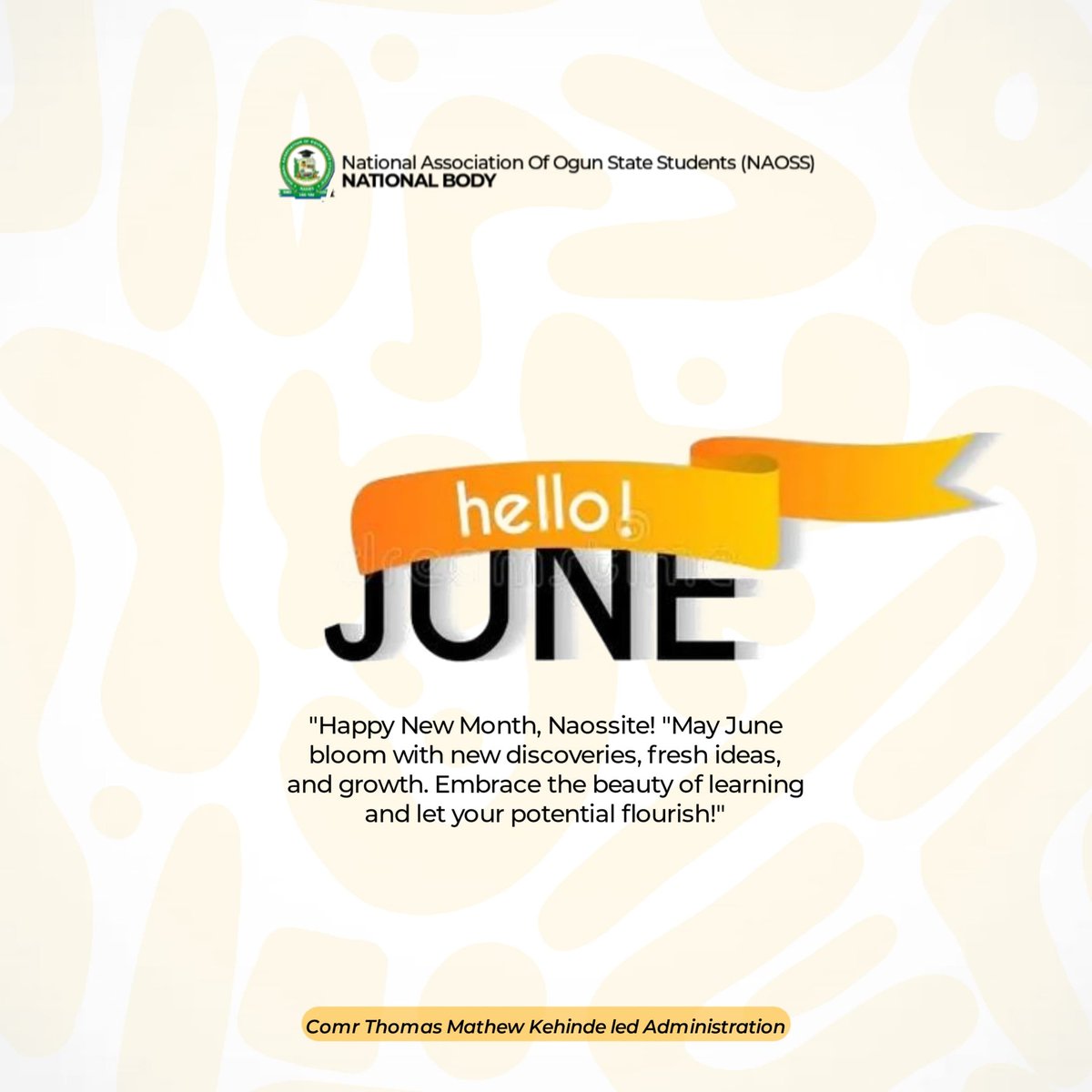 Happy New Month NAOSSITES!!!!