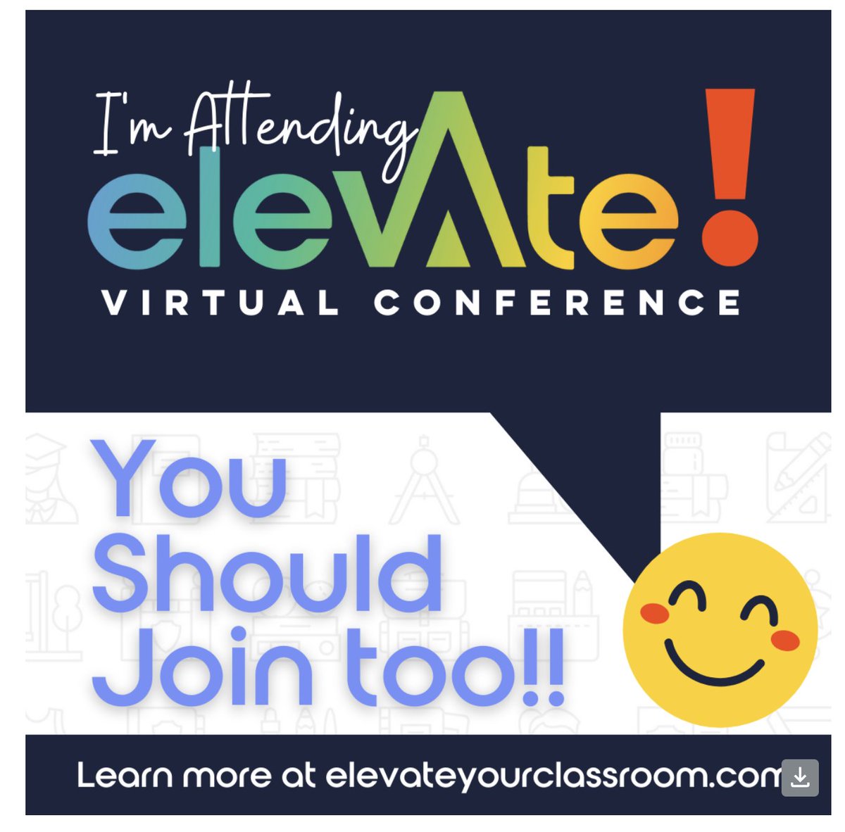 JohnsonGiselda's tweet photo. It's June 6th!!! So that means the Elevate conference is starting! I'm so excited about it ... so much to learn with
@kindergartensmorgasboard #elevateyourclassroom https://t.co/cb5302sd1p
