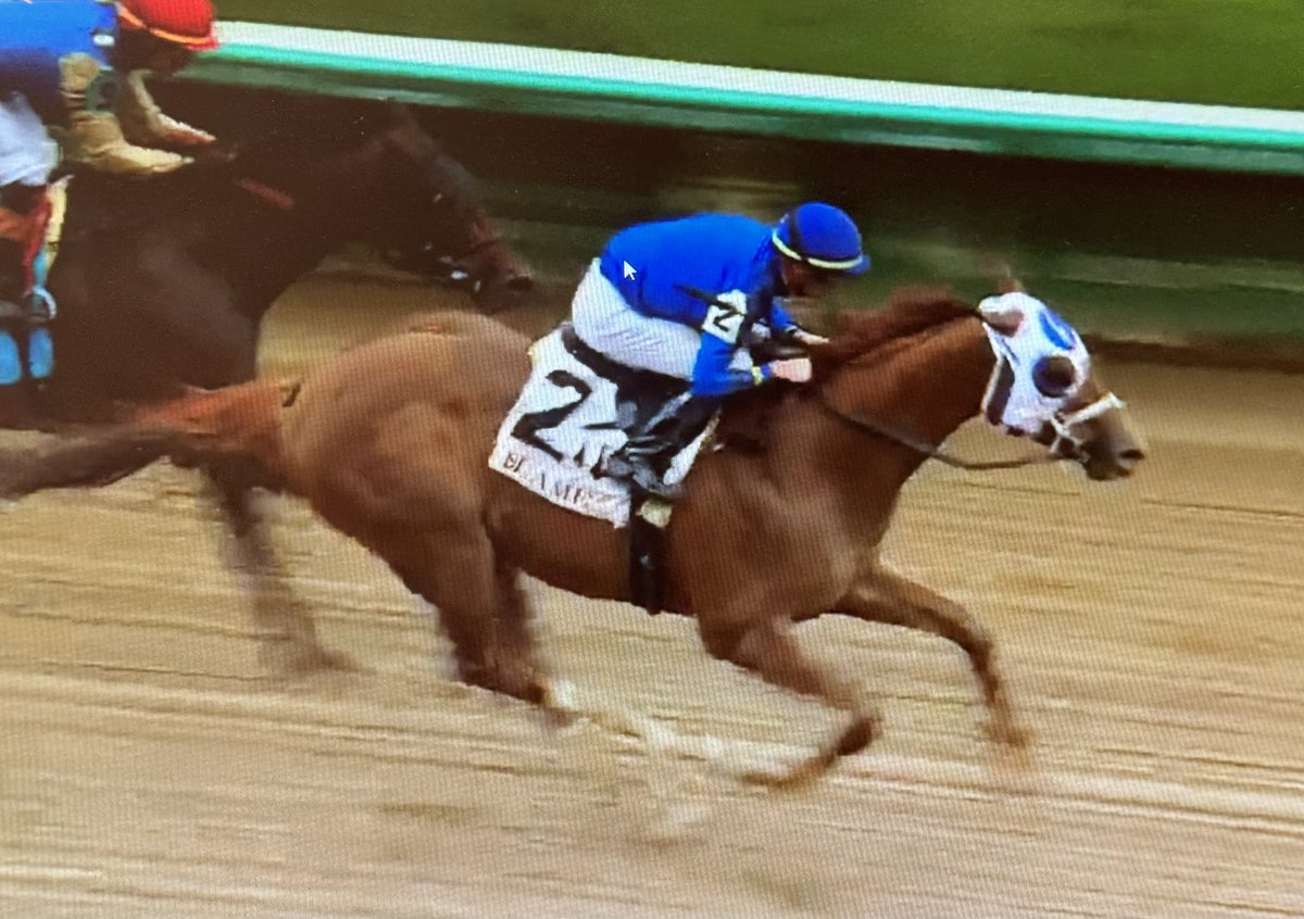 cathy_riccio's tweet photo. Go Highland Falls!!!! @flothejock #TeamCox @godolphin #RoundPond https://t.co/595PAccFmH