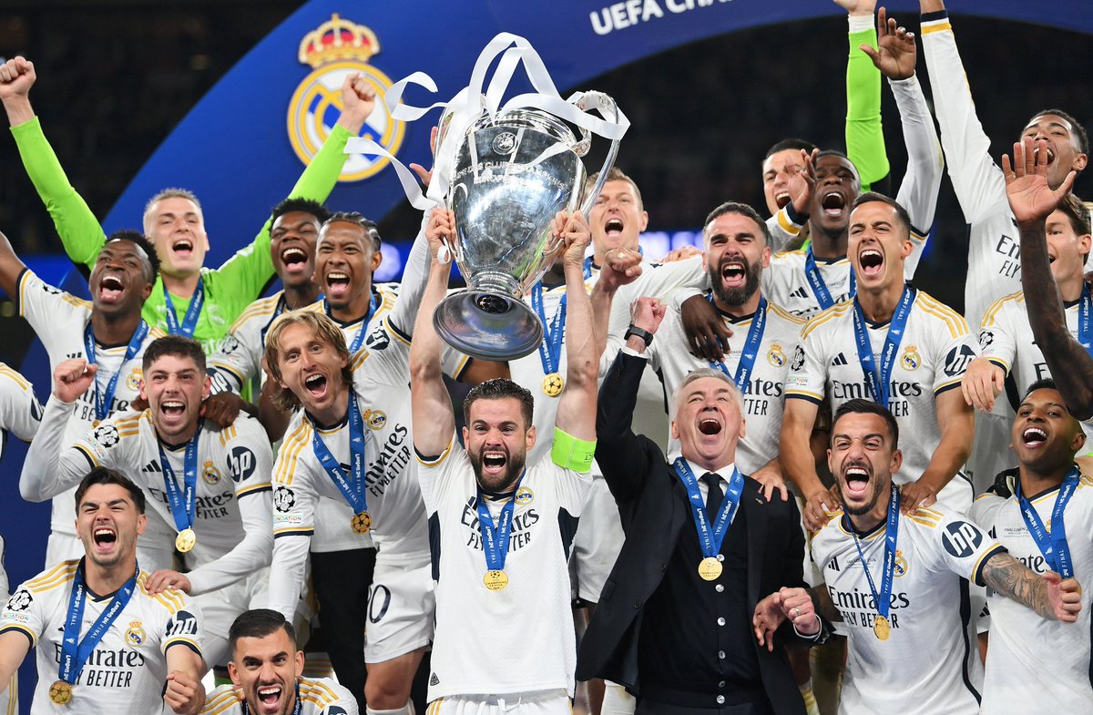 drkhawarshabbir's tweet photo. Champions of Spain are the champions of Europe. A testament to hard work, talent, and unwavering determination.   
¡Felicidades Campeones!
#HalaMadrid #Champ15ns #UCLfinal https://t.co/7BK5Sw3ZI6