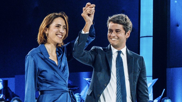 La majorité présidentielle rassemblée aujourd'hui à Aubervilliers autour de <a href="/ValerieHayer/">Valérie Hayer</a> et de <a href="/GabrielAttal/">Gabriel Attal</a> ! 🔥🇫🇷🇪🇺

Bonheur d'avoir accueilli en Seine-Saint-Denis notre dernier grand meeting de campagne. Le 9 juin, 1 seul jour, 1 seul tour : @BesoindEurope !
 
#RienNestJoué