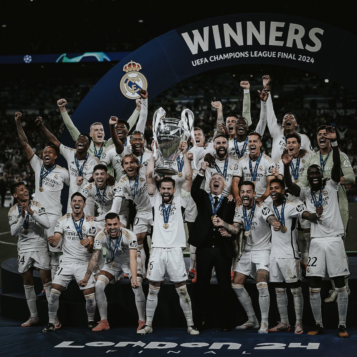 milysparty's tweet photo. be humble? no, we are kings of the champions league. https://t.co/EATXUGiS3V