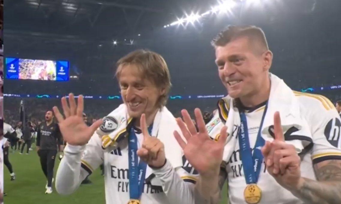 لديهم دوري ابطال اكثر من كل اندية اسبانيا😂😂
#HalaMadrid 
#aporla15