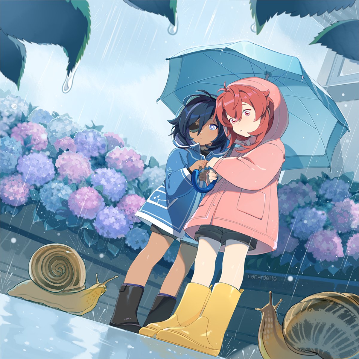 canardette's tweet photo. rainy ☔️ #genshinimpact https://t.co/Wn4PFndduE