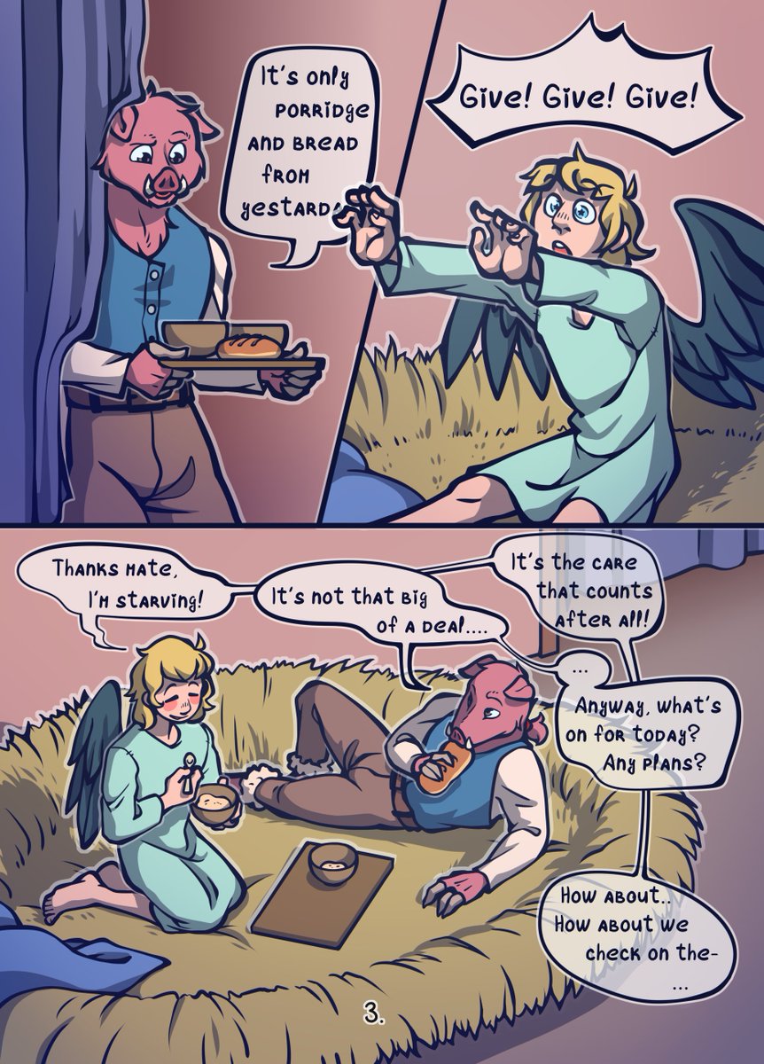 Miauta_Mi's tweet photo. Since we remembering good old times, let me repost second chapter of the Special One. 
Made this one 3 months after the first chapter. 
They should go together. 

1/6
#Technoblade25 #technofanart #philzafanart #emeraldduo https://t.co/LlDDTLbcM2