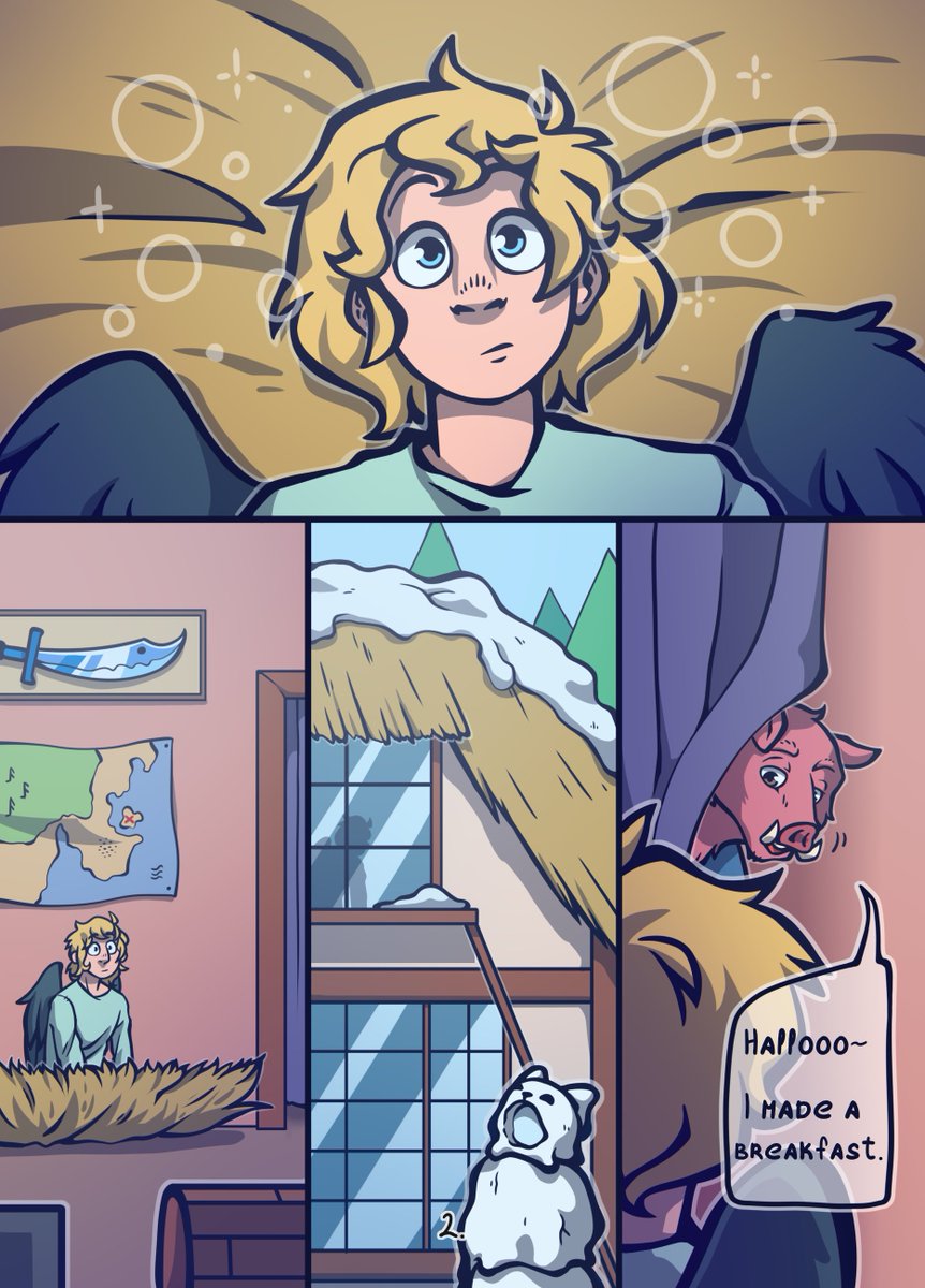 Miauta_Mi's tweet photo. Since we remembering good old times, let me repost second chapter of the Special One. 
Made this one 3 months after the first chapter. 
They should go together. 

1/6
#Technoblade25 #technofanart #philzafanart #emeraldduo https://t.co/LlDDTLbcM2