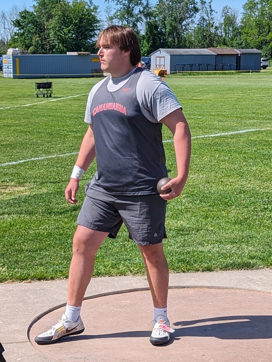 CdgaThrows's tweet photo. A big congrats to Wheeler for having a great last meet at State Qualifiers!  A most impressive season including making the all time Top 10 list for both shot and discus!  #CATrack #CanandaiguaProud https://t.co/Duvq91ys9g
