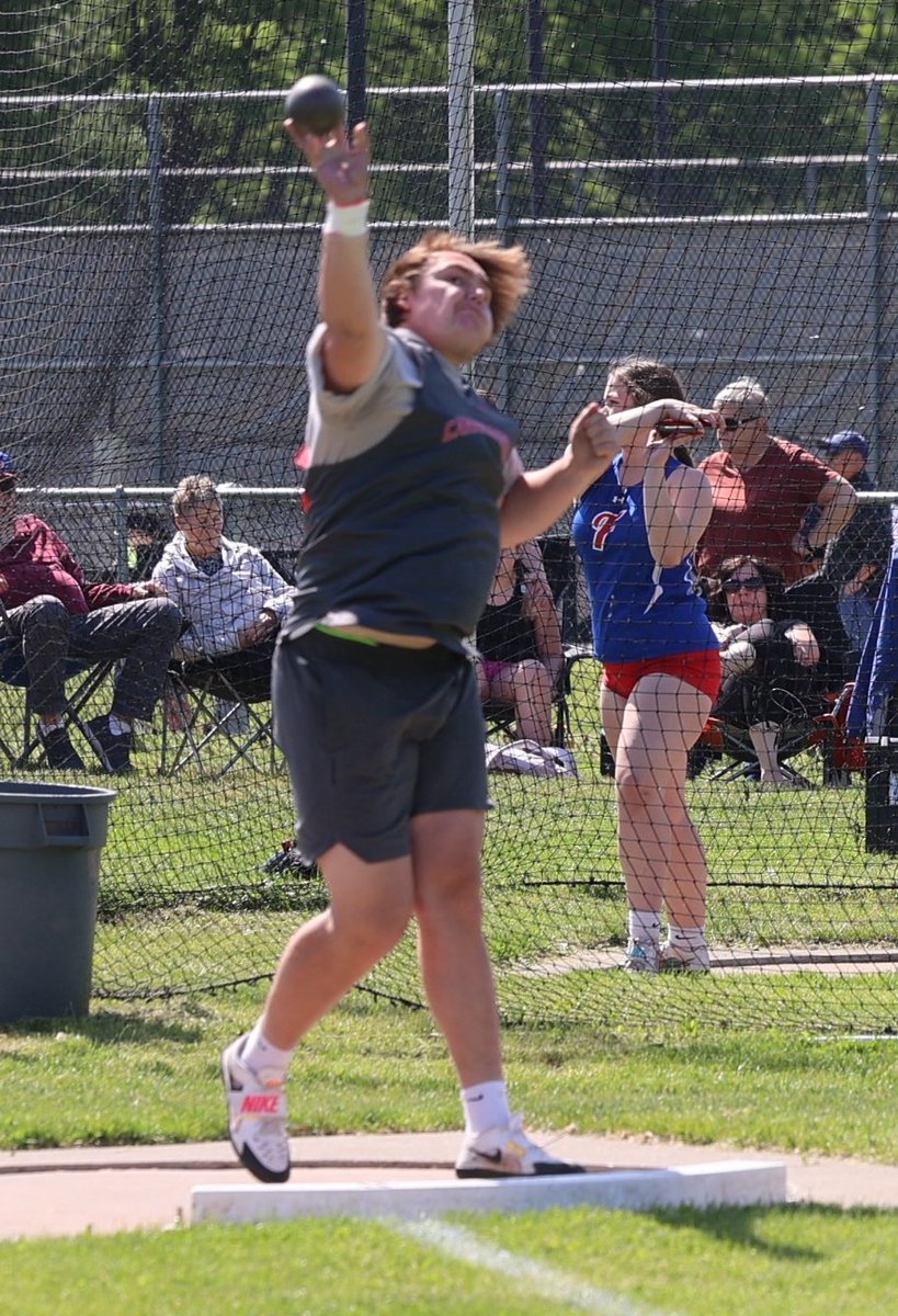 CdgaThrows's tweet photo. A big congrats to Wheeler for having a great last meet at State Qualifiers!  A most impressive season including making the all time Top 10 list for both shot and discus!  #CATrack #CanandaiguaProud https://t.co/Duvq91ys9g