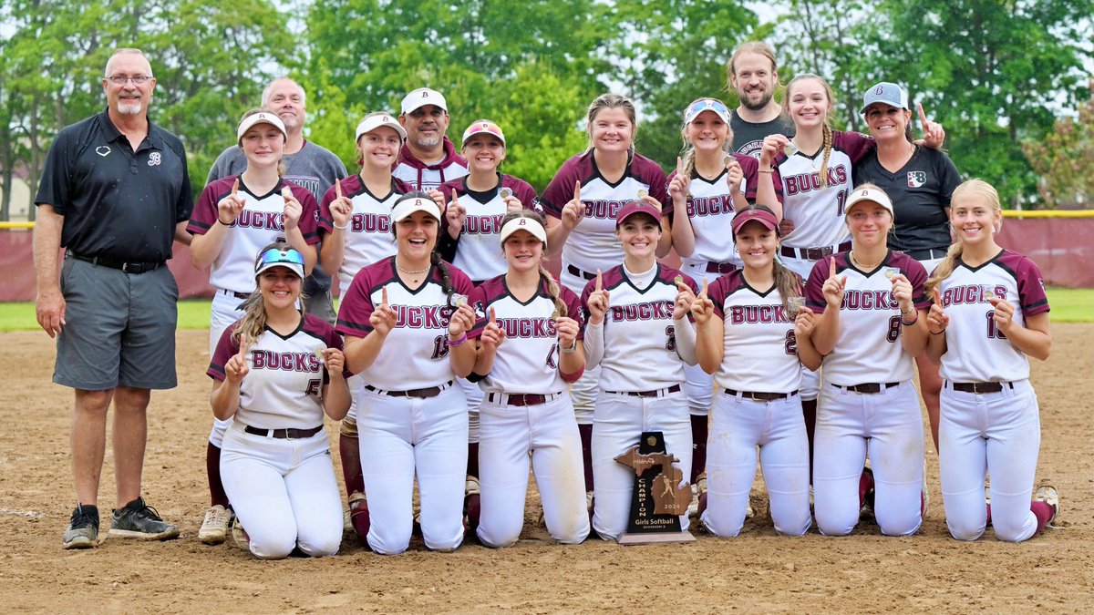 Buchanan captured yet another Division 3 District softball championship at Brandywine High School Saturday. The No. 3-ranked Bucks head to Constantine for a second straight yet for the Division 3 Regional against a yet to be determined opponent. (Leader photo/KELLY SWEENEY)