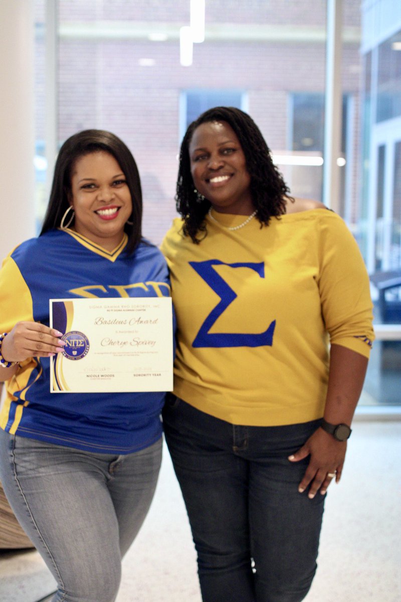 SGRhoDenton's tweet photo. Today we recognized Sorors for all the hard work that they have done over the last year. These women have stepped up &amp; lead Nu Pi Sigma with LOVE and grace. Thank you Sorors for all of your hard work. 

#NuPiSigma #SGRhoDenton #SGRho #Community #DentonTX #DiscoverDentonWithUs https://t.co/R2P47gfdh6