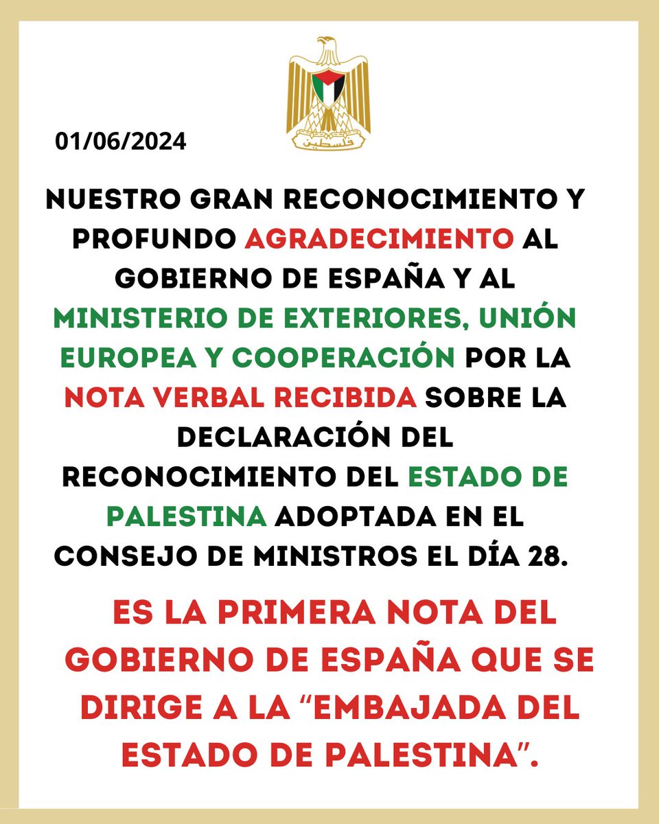 Embajada del Estado d Palestina en España 🇪🇦🇵🇸 tweet media